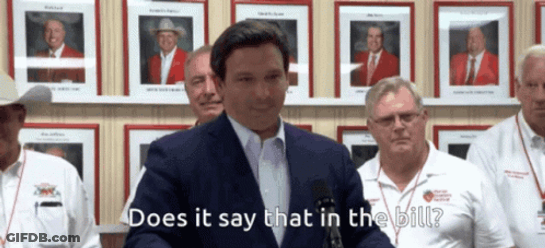 Desantis Refers To Bill GIF