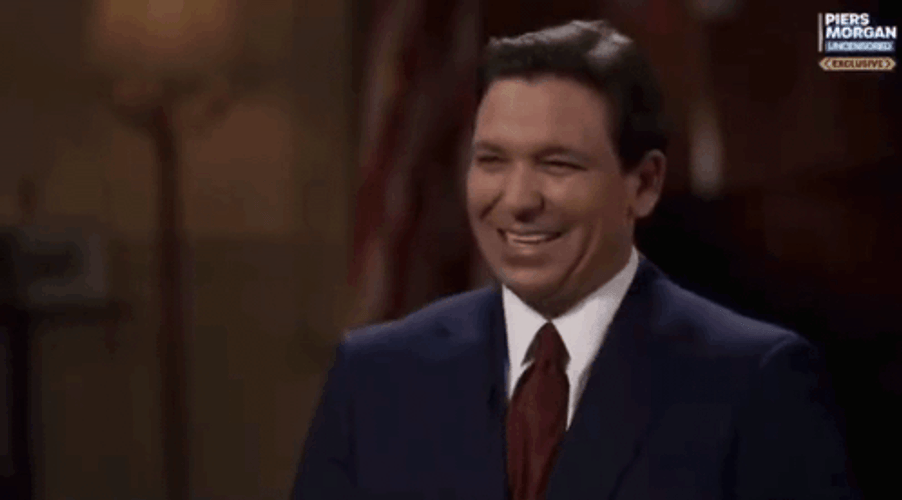 Desantis Wide Smile GIF