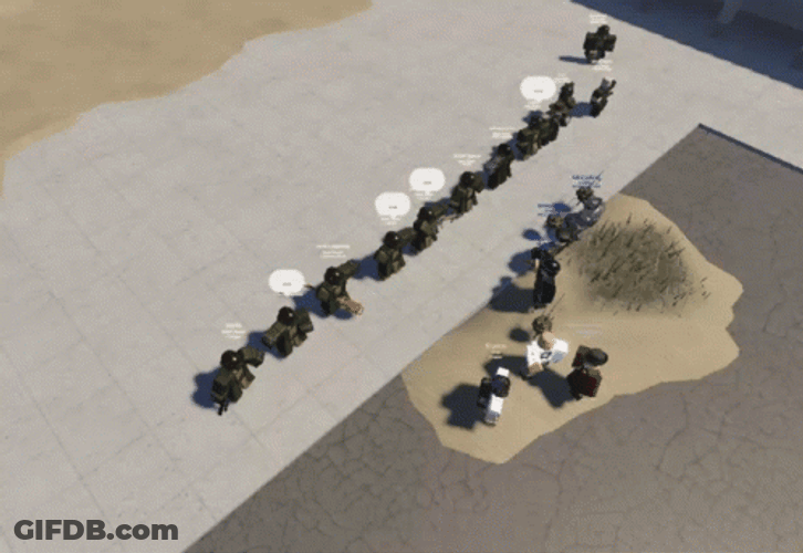 Desert Battle On GIF
