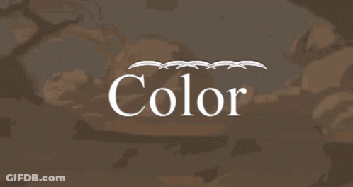 Desert Drawing With Word Color GIF