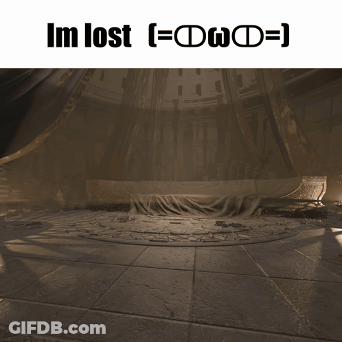 Desert Landscape Saying Im Lost GIF