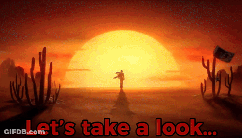 Desert Sunset Let's Take A Look GIF