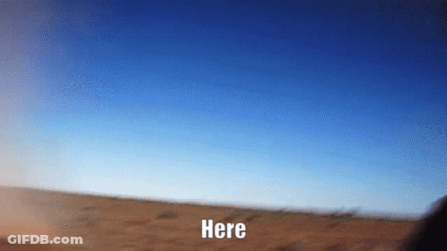 Desert With Here Text GIF