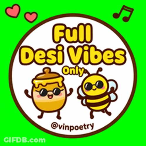 Desi Vibes Honey Pot And Bee GIF