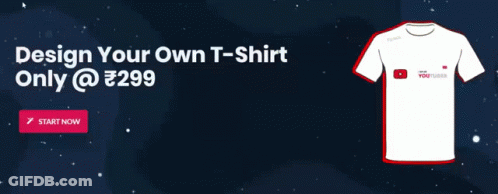 Design Your Own T-Shirt Only @ 299 GIF