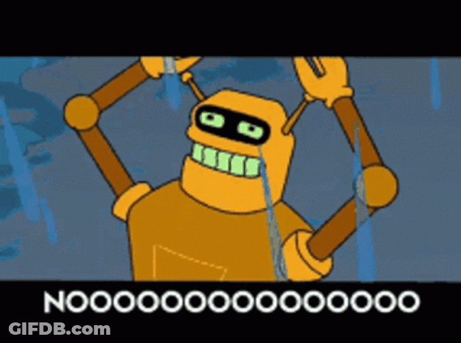 Despair Futurama Calculon Shouting No GIF