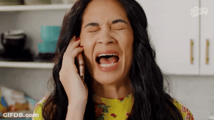 Despair Woman Yelling While On The Phone GIF