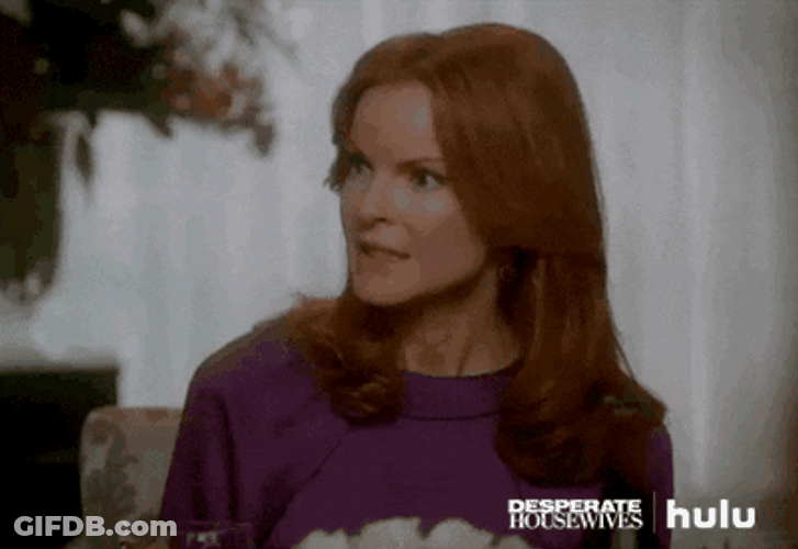 Desperate Housewives Bree Confused Awkward Smile GIF
