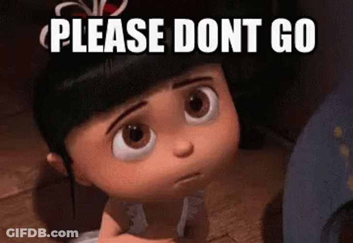 Despicable Me Agnes Please Dont Go GIF