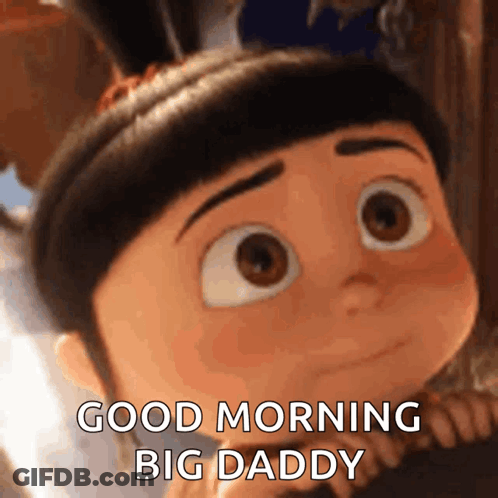 Despicable Me Character Saying Good Morning Big Daddy GIF