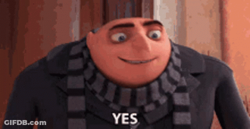 Despicable Me Character Smiling And Saying Yes GIF