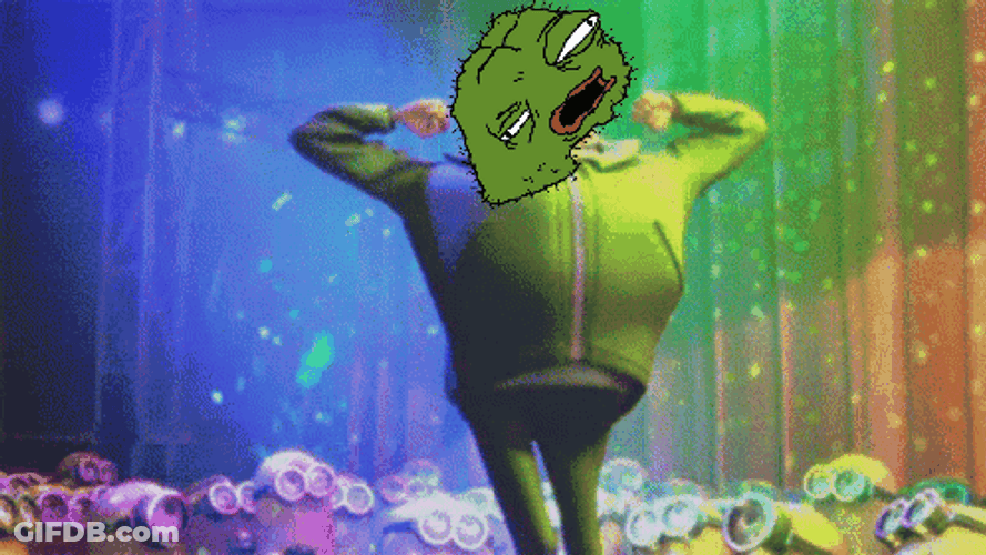 Despicable Me Dancing Gru With Frog Head GIF