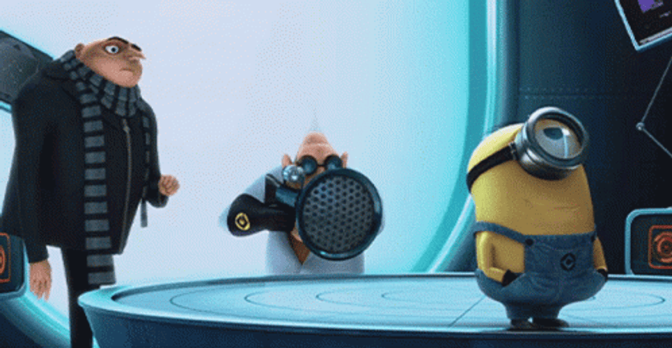 Despicable Me Dr Nefario Using Fart Gun GIF