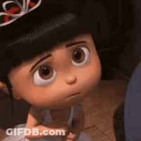 Despicable Me Girl With Tiara Making Funny Face GIF