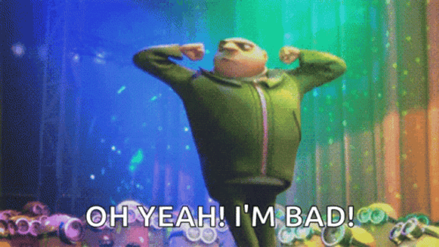 Despicable Me Gru Dancing Oh Yeah Im Bad GIF