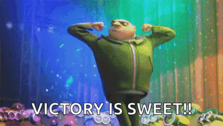 Despicable Me Gru Dancing Victory Is Sweet GIF