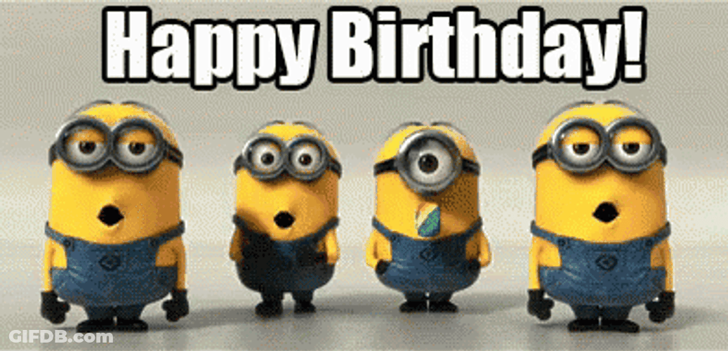 Despicable Me Happy Birthday Minions GIF