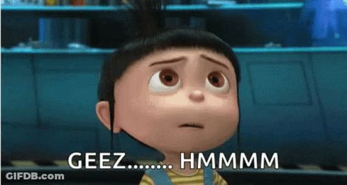 Despicable Me Little Girl Making Funny Face Saying Geez GIF