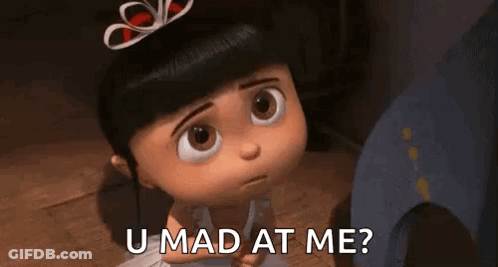 Despicable Me Little Girl Saying U Mad At Me GIF