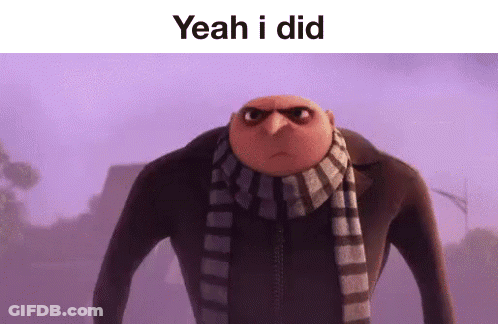 Despicable Me Minion Saying Yeah I Did GIF
