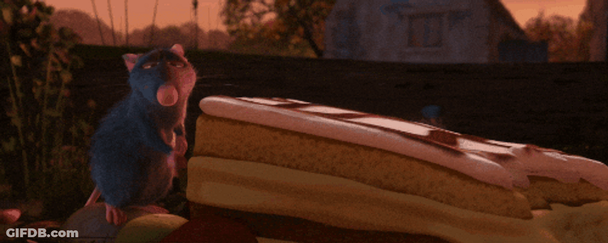 Dessert Ratatouille Smelling Tasting GIF