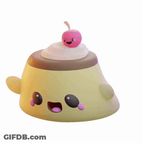 Dessert Wiggling Jelly Cherry On Top GIF