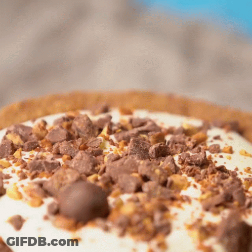 Dessert With Chocolate Shavings GIF