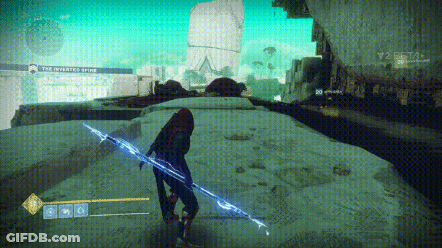 Destiny 2 Arc Strider Nerf Attacking GIF