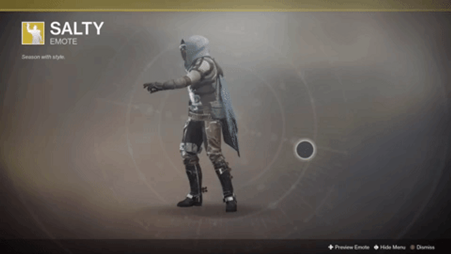 Destiny 2 Valkyrian Armor Salty Soldier GIF