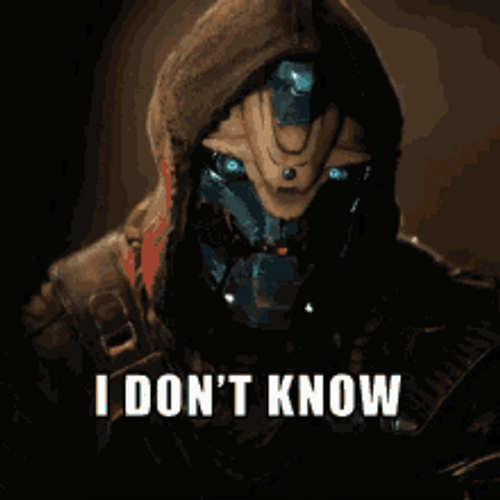 Destiny Cayde-6 I Don't Know GIF