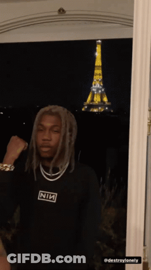 Destroy Lonely Dancing At Front Of Eiffel Tower GIF