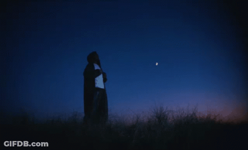Destroy Lonely Rapping Under Night Sky GIF