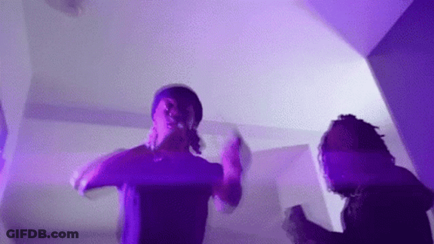 Destroy Lonely Rapping With Purple Lights On GIF