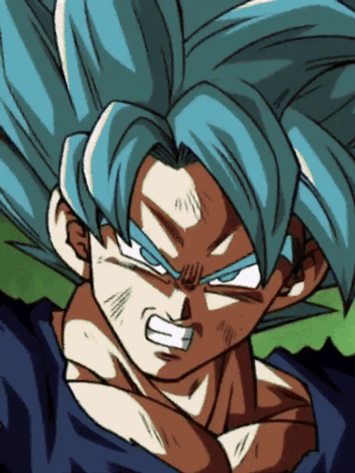 Destruct Disc Goku Super Saiyan Blue GIF