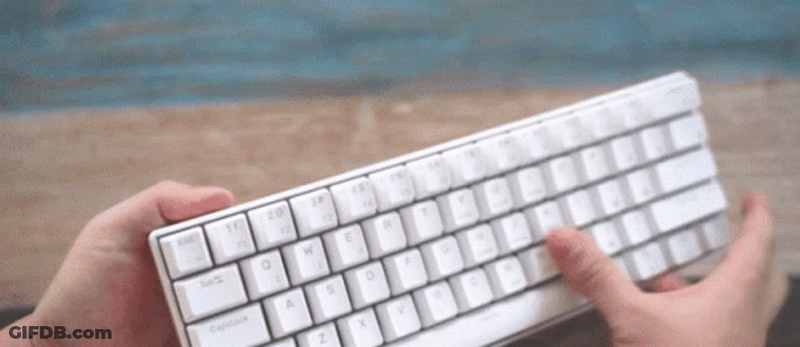 Detaching Keyboard Caps GIF