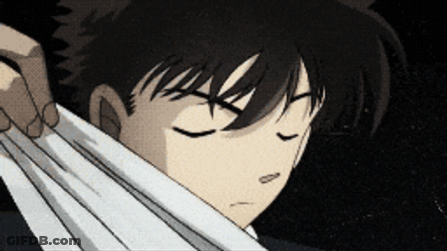 Detective Conan In A White Suit GIF