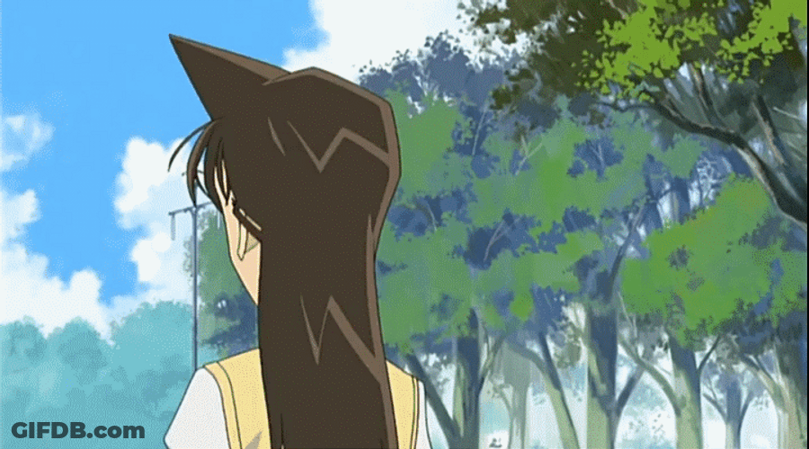 Detective Conan Ran Picture Intro GIF