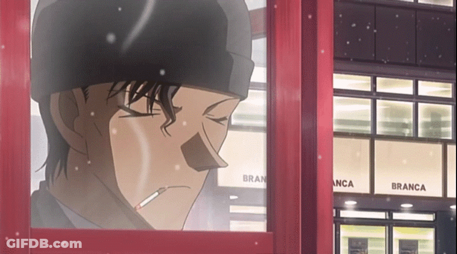 Detective Conan Snowing GIF