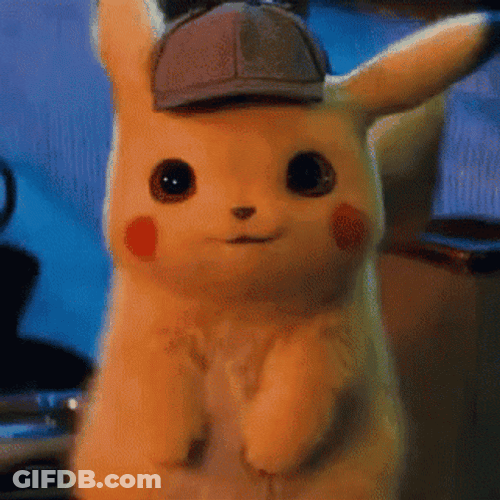 Detective Cute Pikachu Having Conversation GIF