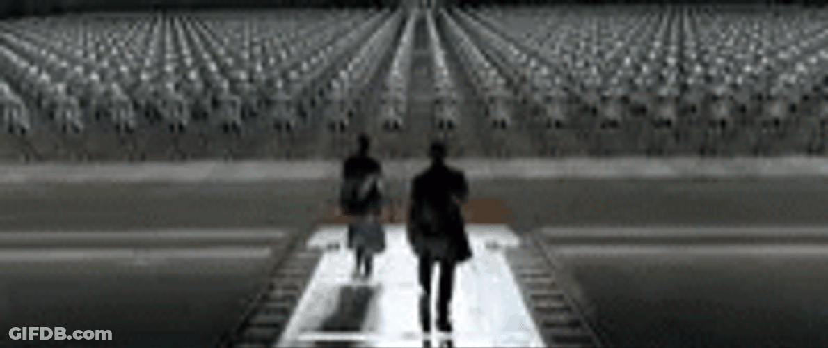 Detective Del Spooner Witnessed Battalion Of Irobot GIF