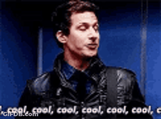 Detective Jake Peralta Cool Cool Cool Looking Up GIF