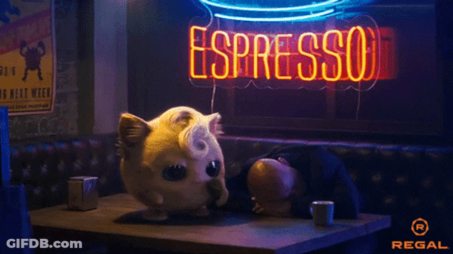 Detective Pikachu Jigglypuff Singing GIF