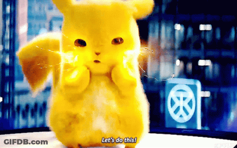 Detective Pikachu Lightning Bolt GIF