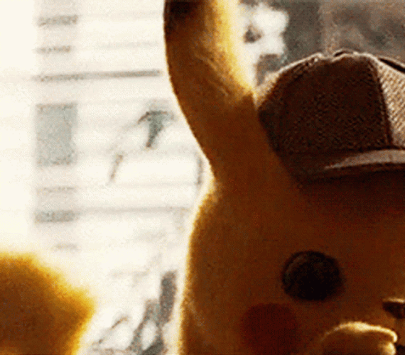 Detective Pikachu Looking Disgusted GIF