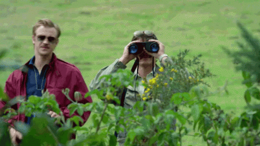 Detectives Spying Thru Binoculars GIF