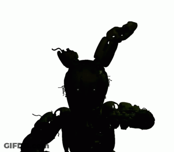 Deteriorated Bunny Springtrap Lurking GIF