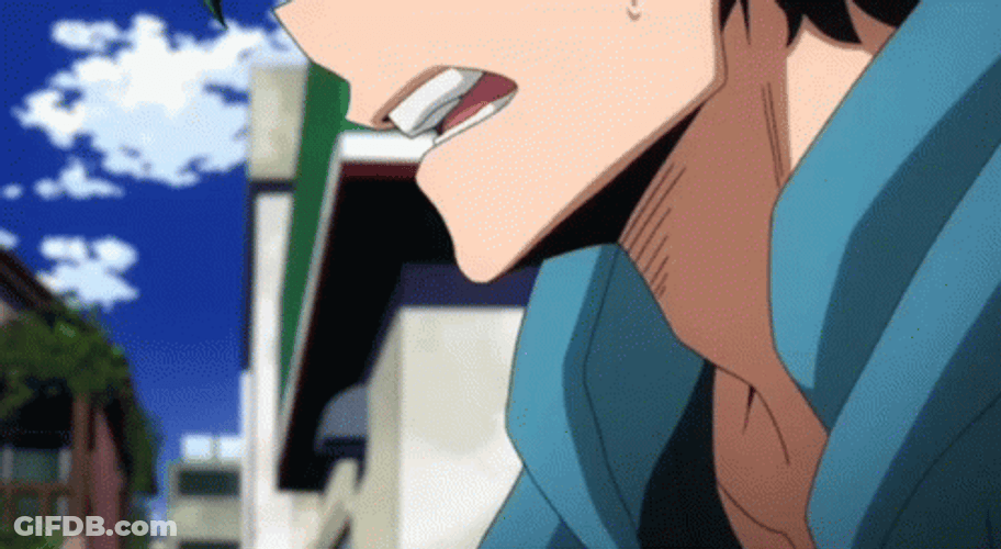 Determined Midoriya Full Power GIF