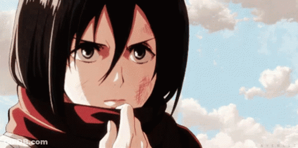 Determined Mikasa Ackerman GIF