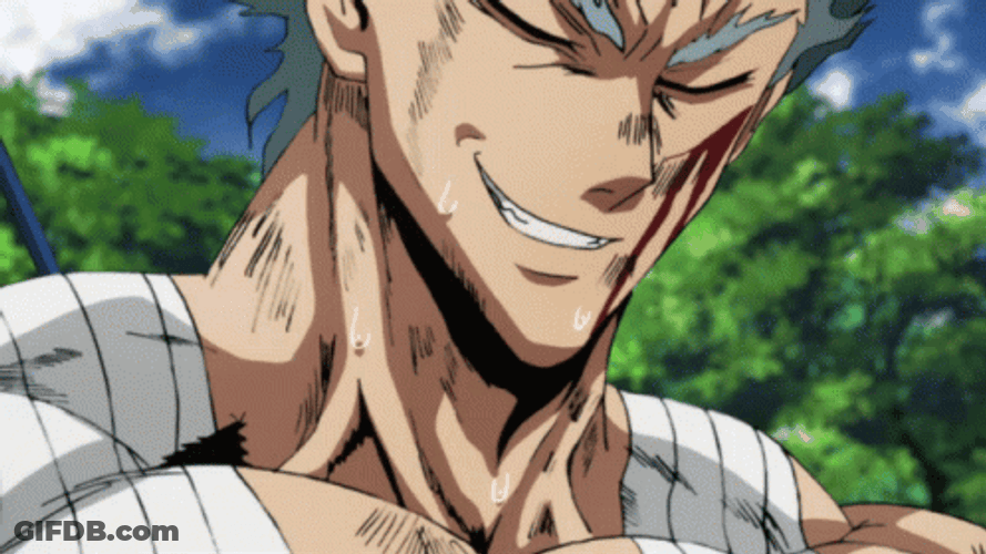 Determined One Punch Man Garou Giggling GIF