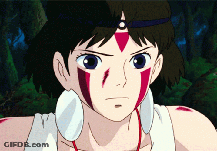 Determined Princess Mononoke GIF